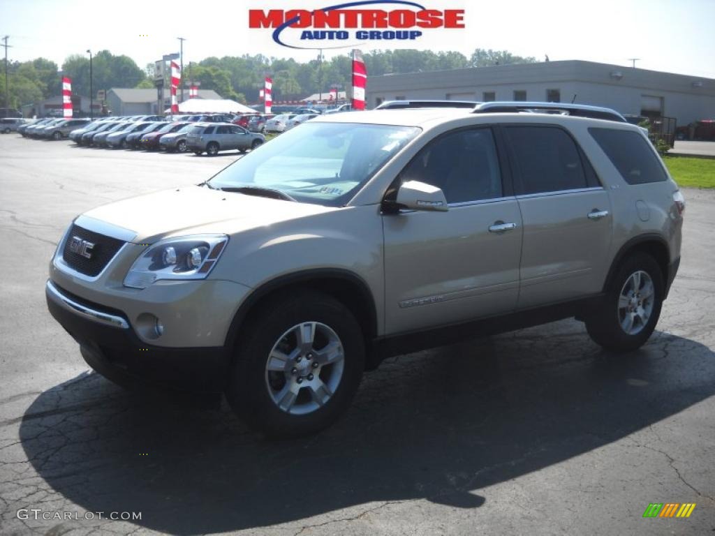 2007 Acadia SLT - Gold Mist Metallic / Brick photo #20