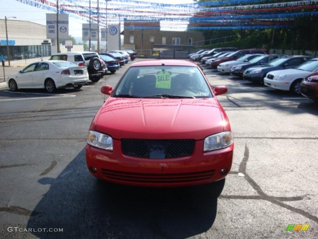 2005 Sentra 1.8 S Special Edition - Code Red / Charcoal photo #11