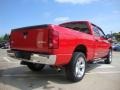 2008 Flame Red Dodge Ram 1500 Big Horn Edition Quad Cab 4x4  photo #3