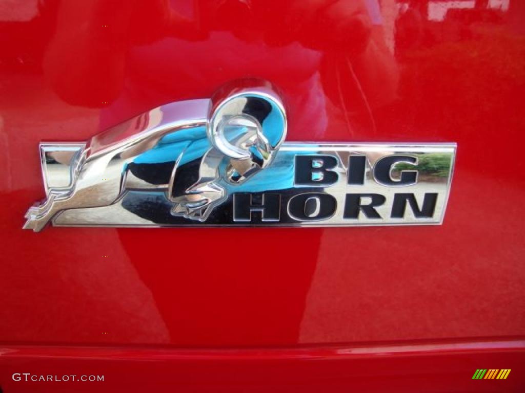 2008 Ram 1500 Big Horn Edition Quad Cab 4x4 - Flame Red / Medium Slate Gray photo #32