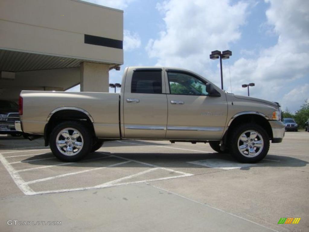 2005 Ram 1500 Laramie Quad Cab 4x4 - Light Almond Pearl / Taupe photo #2