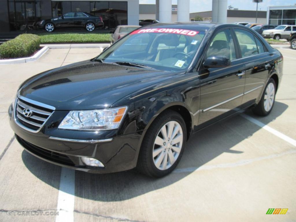 2009 Ebony Black Hyundai Sonata Limited 30746409 Gtcarlot
