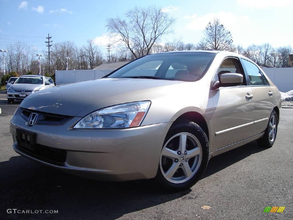 2003 Accord EX Sedan - Desert Mist Metallic / Ivory photo #1