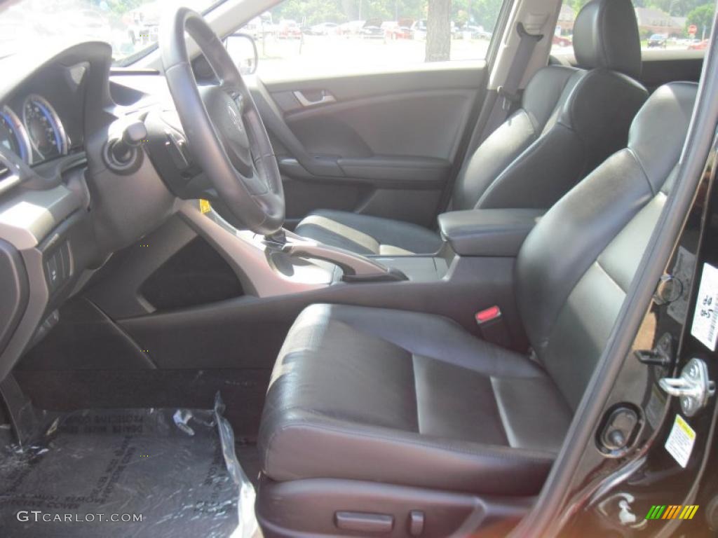 2009 TSX Sedan - Crystal Black Pearl / Ebony photo #8