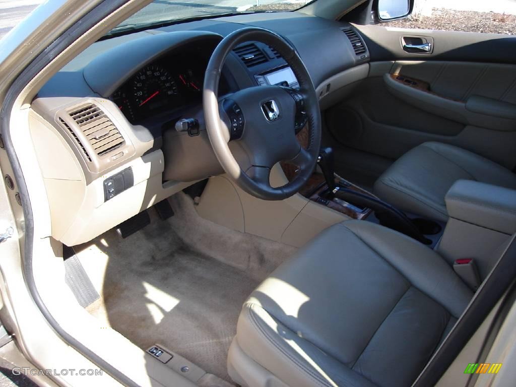 2003 Accord EX Sedan - Desert Mist Metallic / Ivory photo #21
