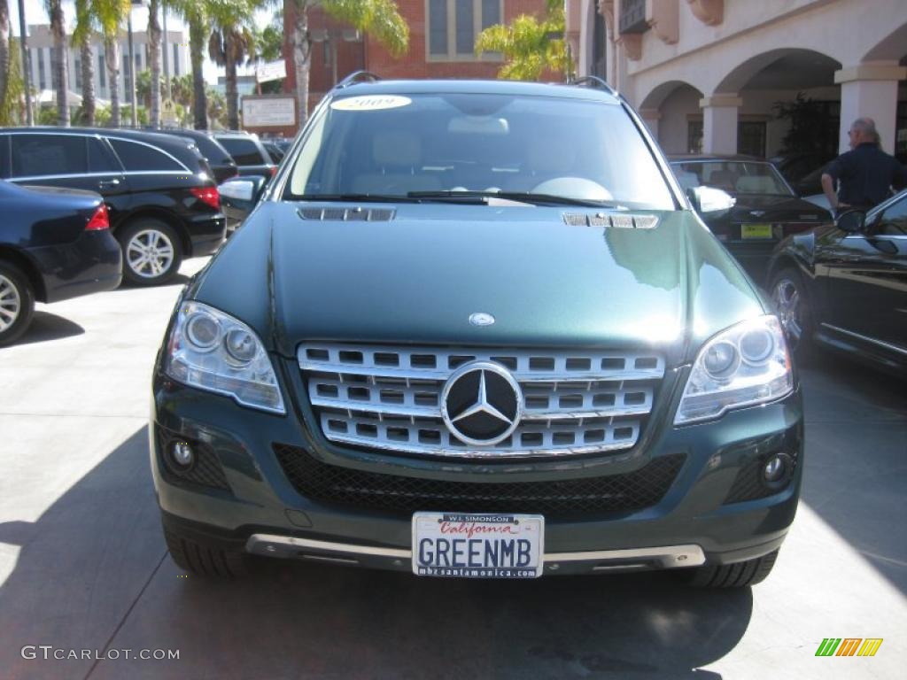 2009 ML 320 BlueTec 4Matic - Jade Green Metallic / Cashmere photo #10