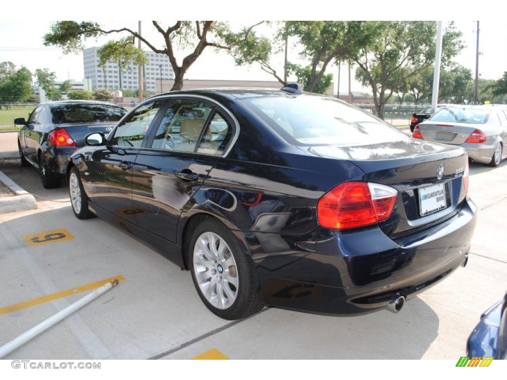 2007 3 Series 335i Sedan - Monaco Blue Metallic / Beige photo #2