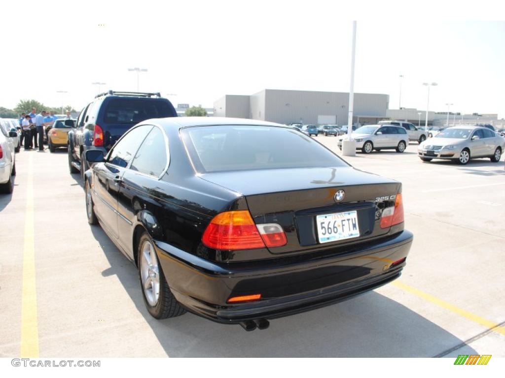 2002 3 Series 325i Coupe - Jet Black / Tan photo #3