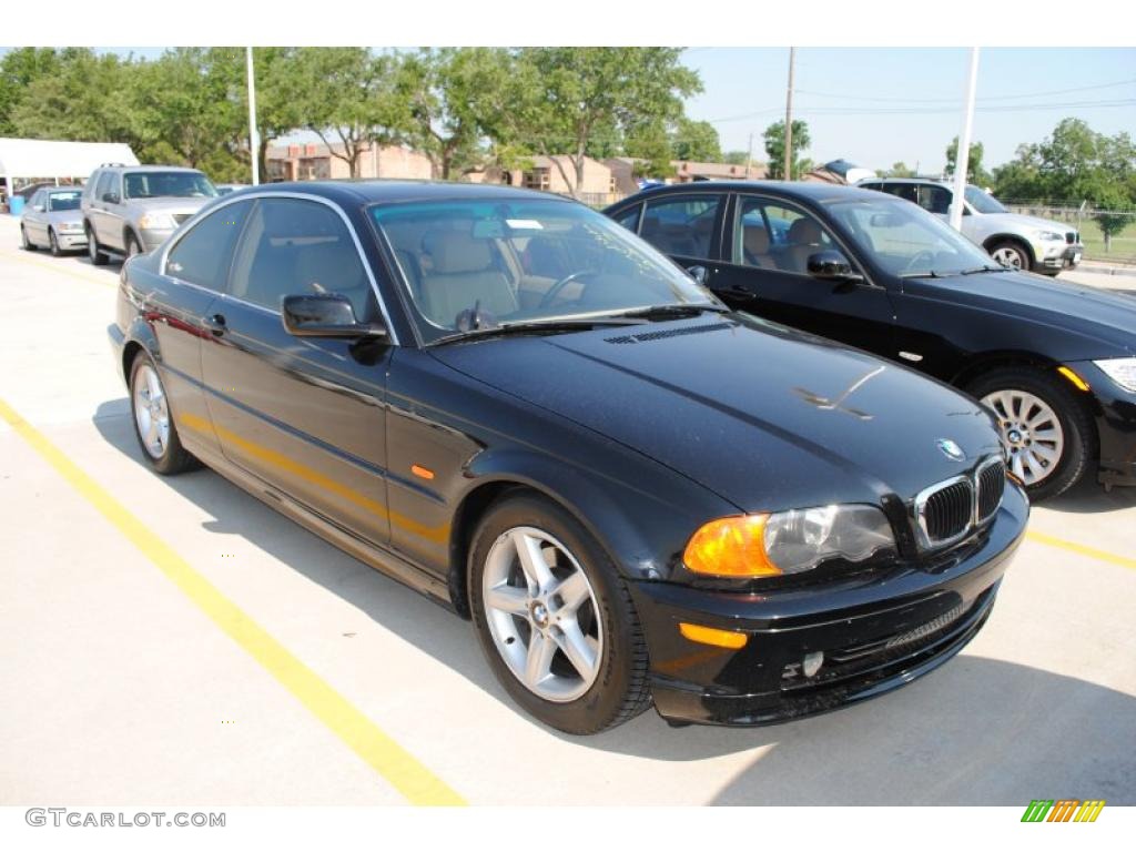 2002 3 Series 325i Coupe - Jet Black / Tan photo #5