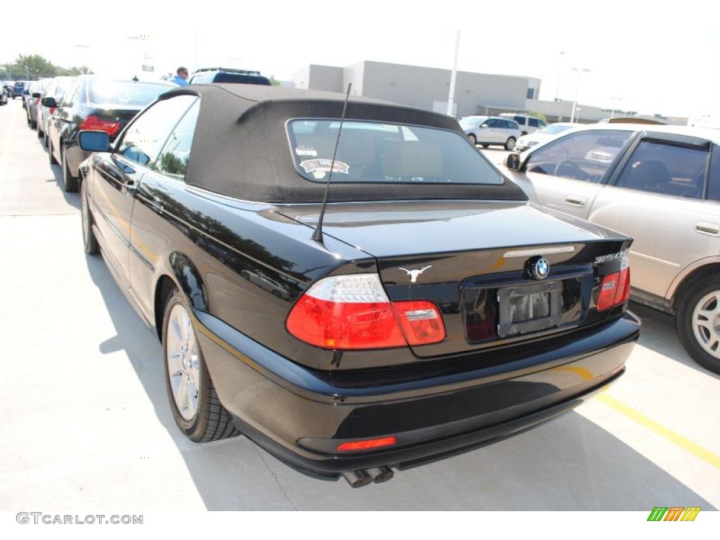 2005 3 Series 325i Convertible - Jet Black / Sand photo #3