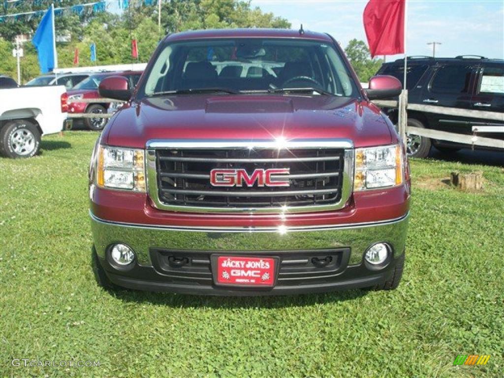 2008 Sierra 1500 SLT Crew Cab 4x4 - Sonoma Red Metallic / Ebony photo #3