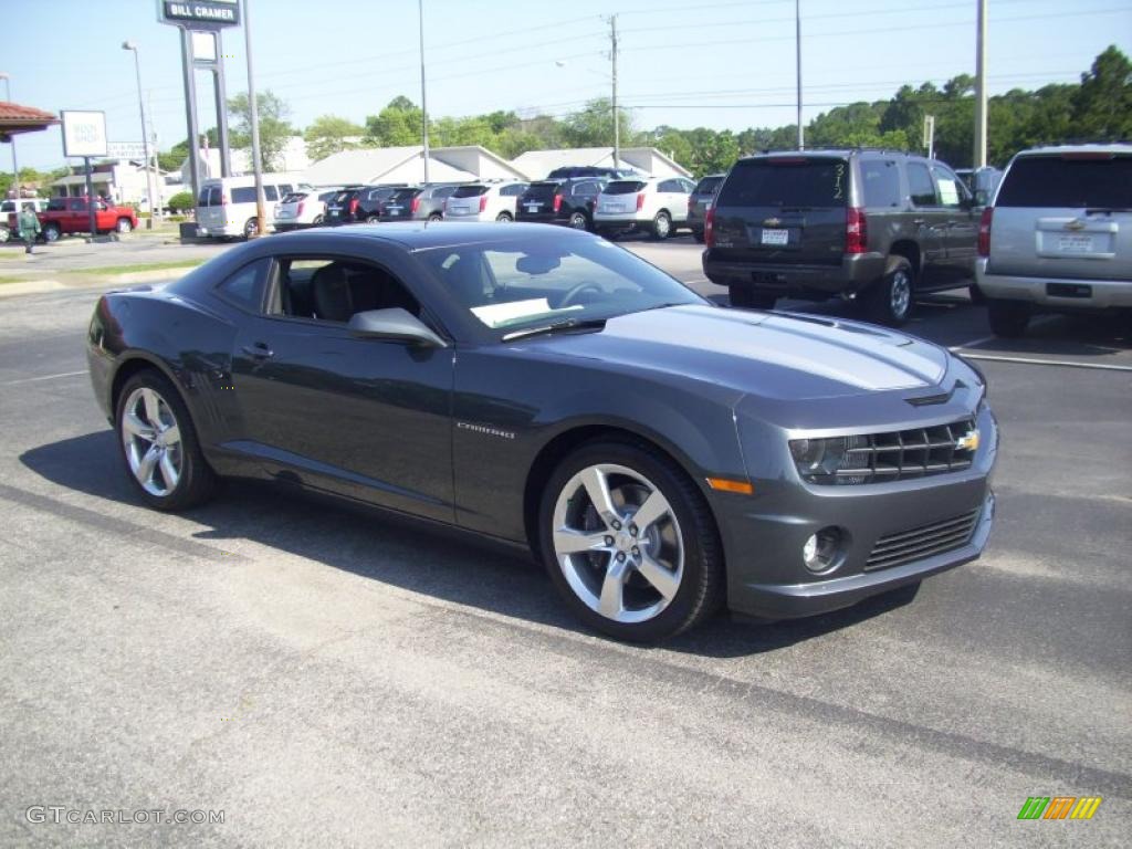 2010 Camaro SS/RS Coupe - Cyber Gray Metallic / Black photo #9