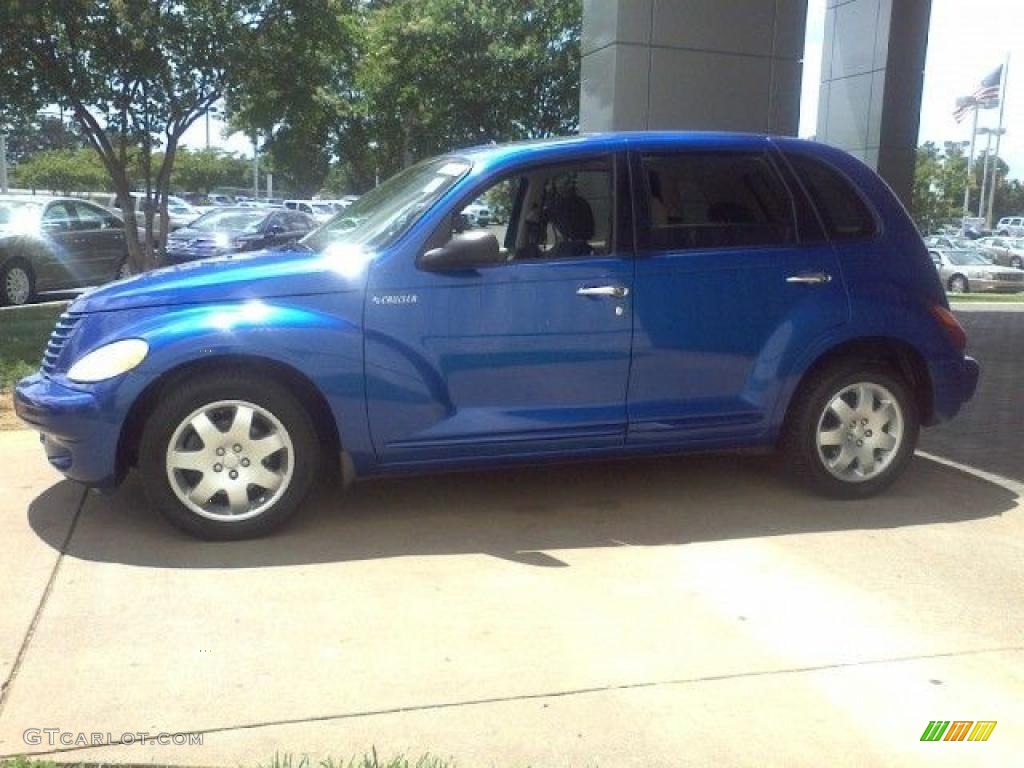 2003 PT Cruiser Touring - Electric Blue Pearl / Taupe/Pearl Beige photo #18