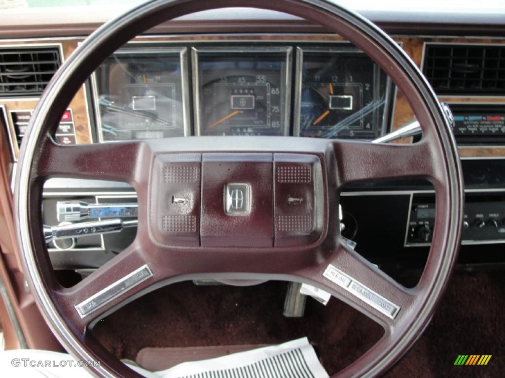 1985 Lincoln Town Car Standard Town Car Model Steering Wheel Photos