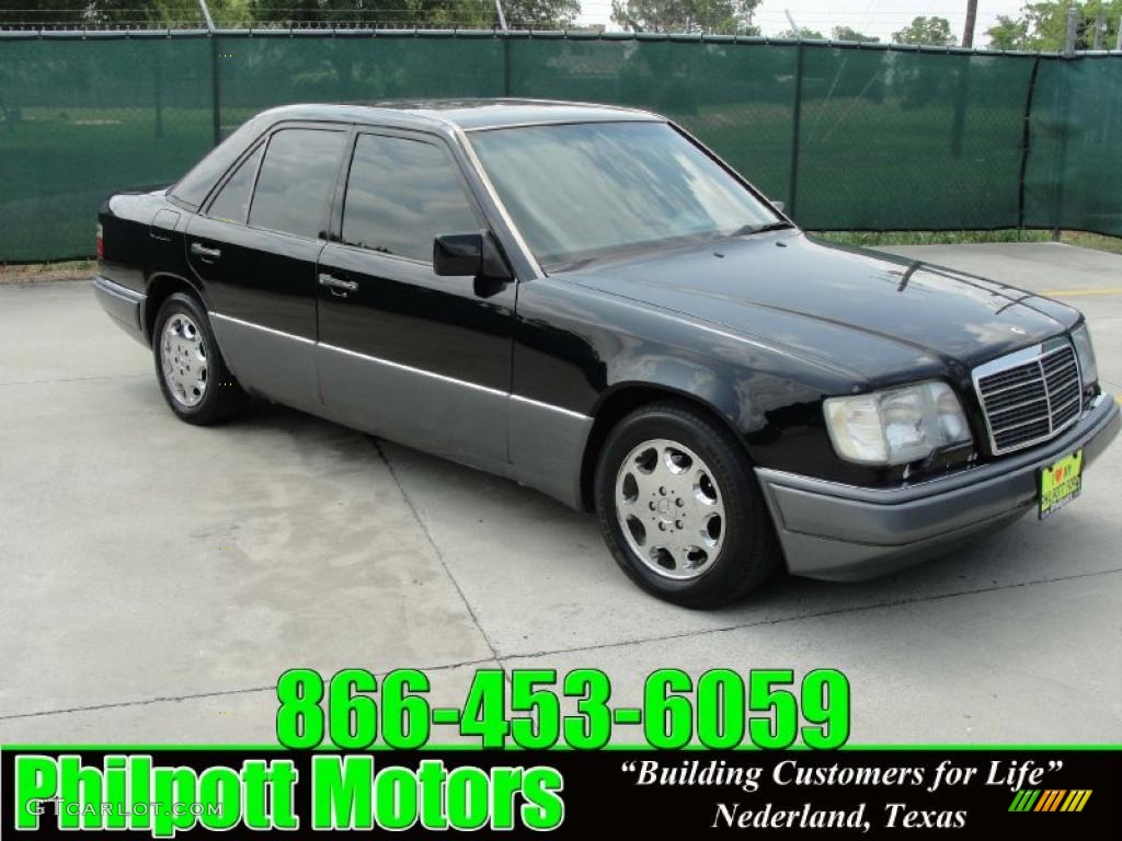 1994 E 420 Sedan - Black / Black photo #1