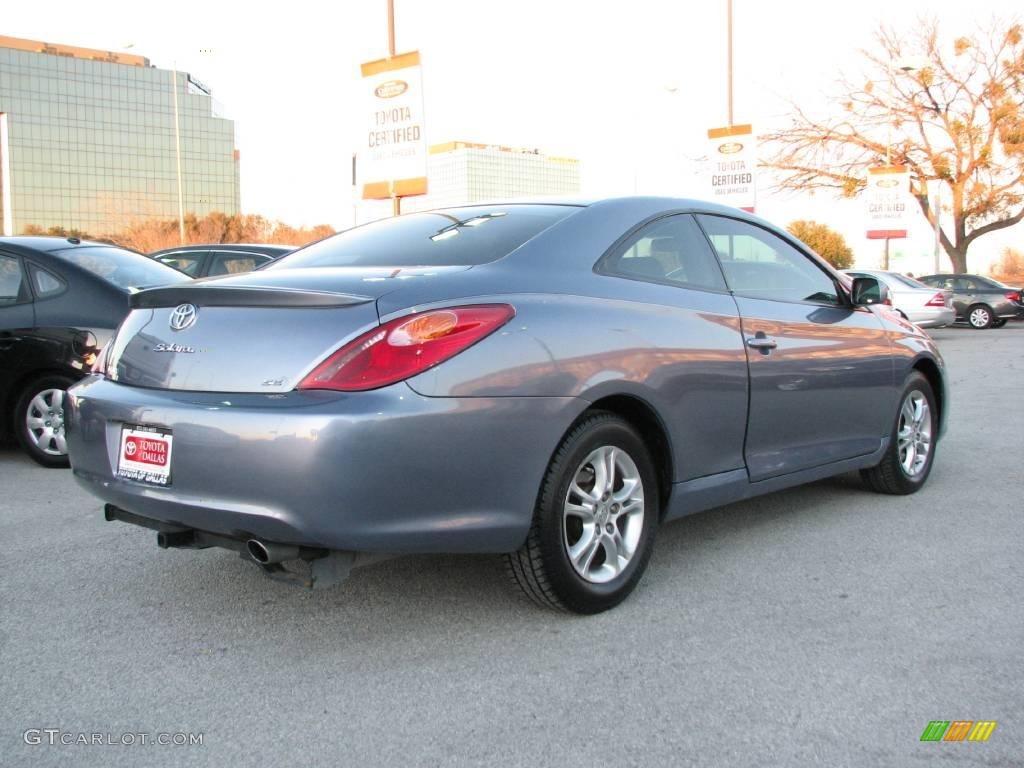 2005 Solara SE Coupe - Cosmic Blue Metallic / Ivory photo #6