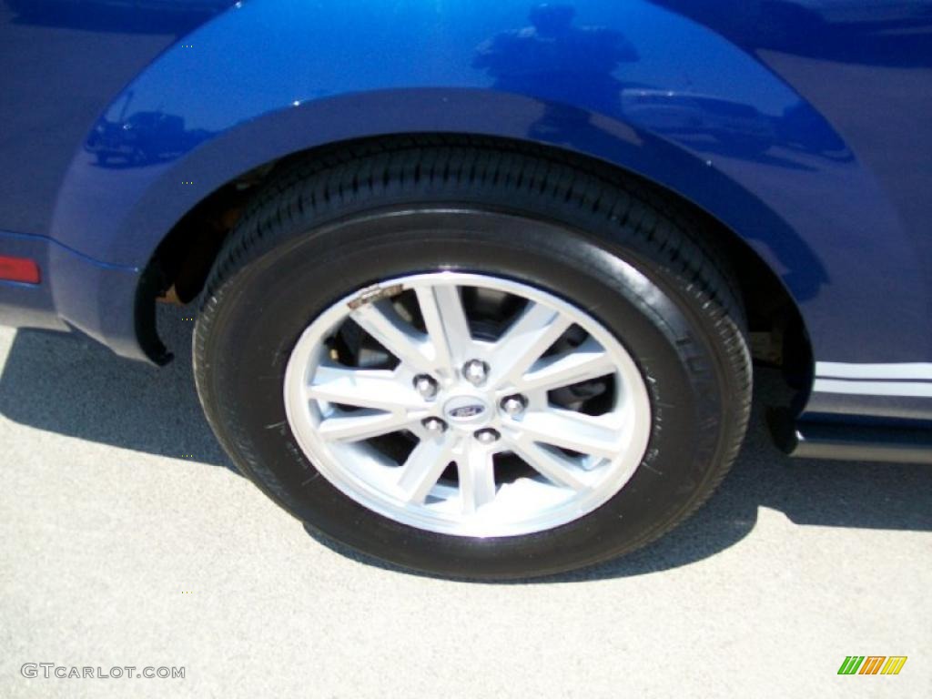2009 Mustang V6 Premium Convertible - Vista Blue Metallic / Light Graphite photo #7