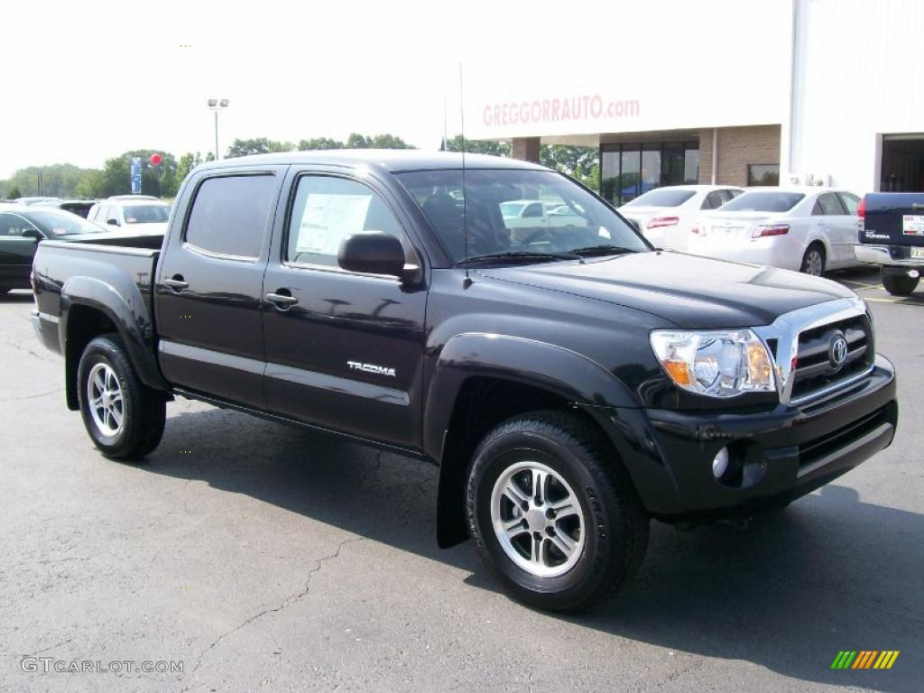 2010 Tacoma V6 SR5 Double Cab 4x4 - Black Sand Pearl / Graphite photo #1