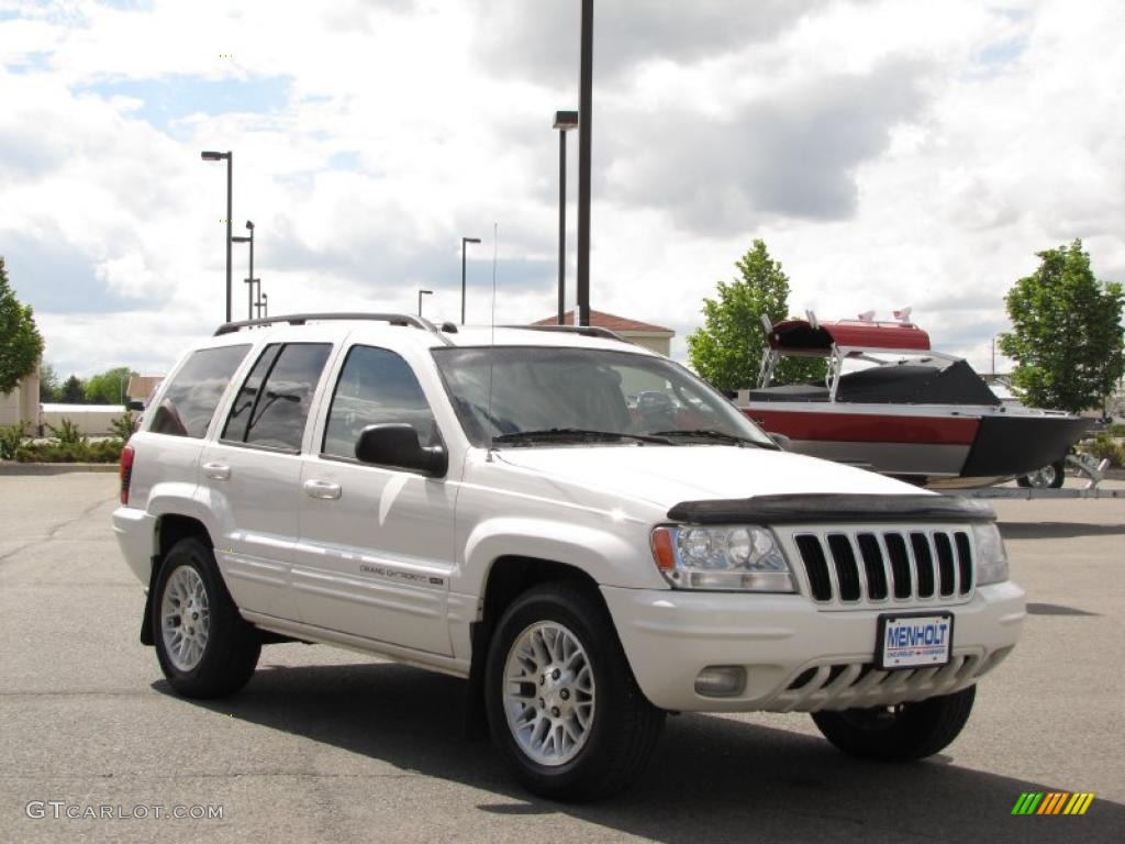 2002 Grand Cherokee Limited 4x4 - Stone White / Sandstone photo #2