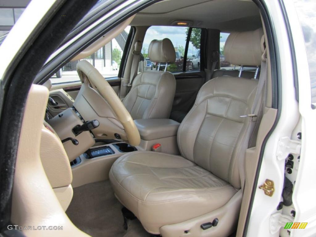 2002 Grand Cherokee Limited 4x4 - Stone White / Sandstone photo #4