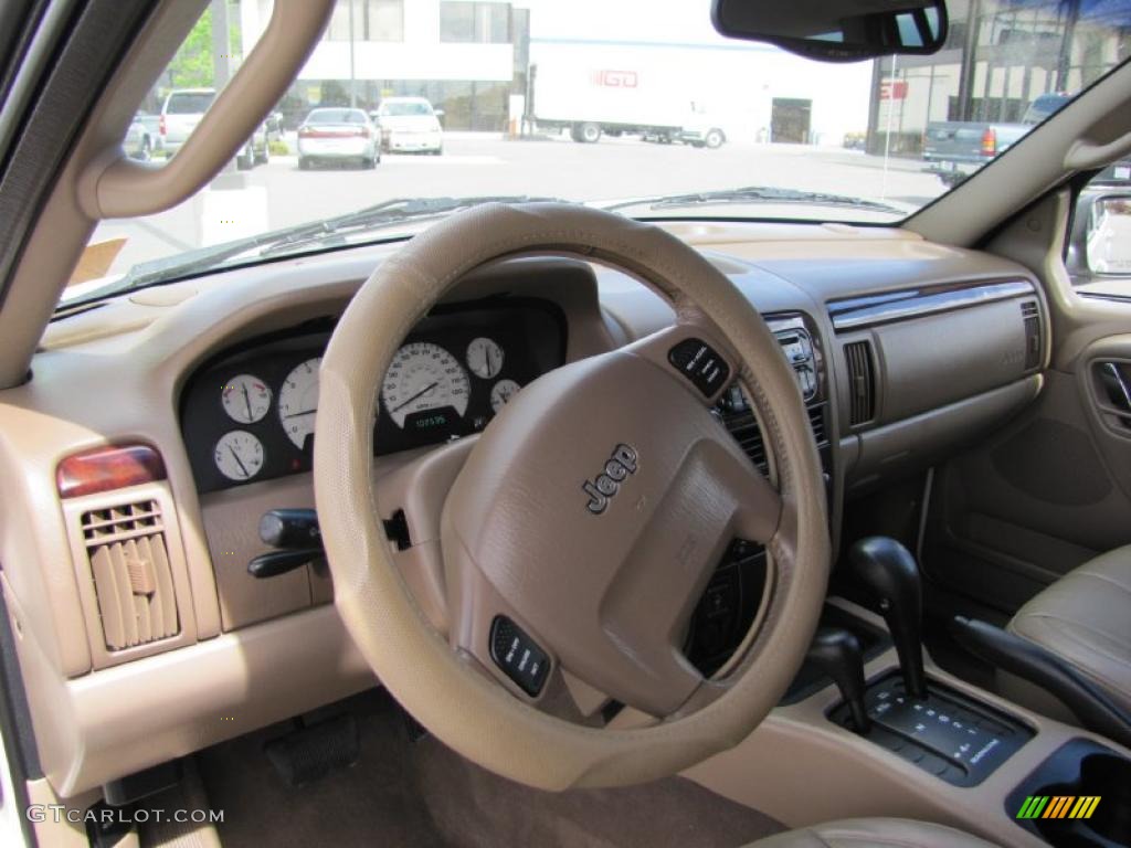 2002 Grand Cherokee Limited 4x4 - Stone White / Sandstone photo #6