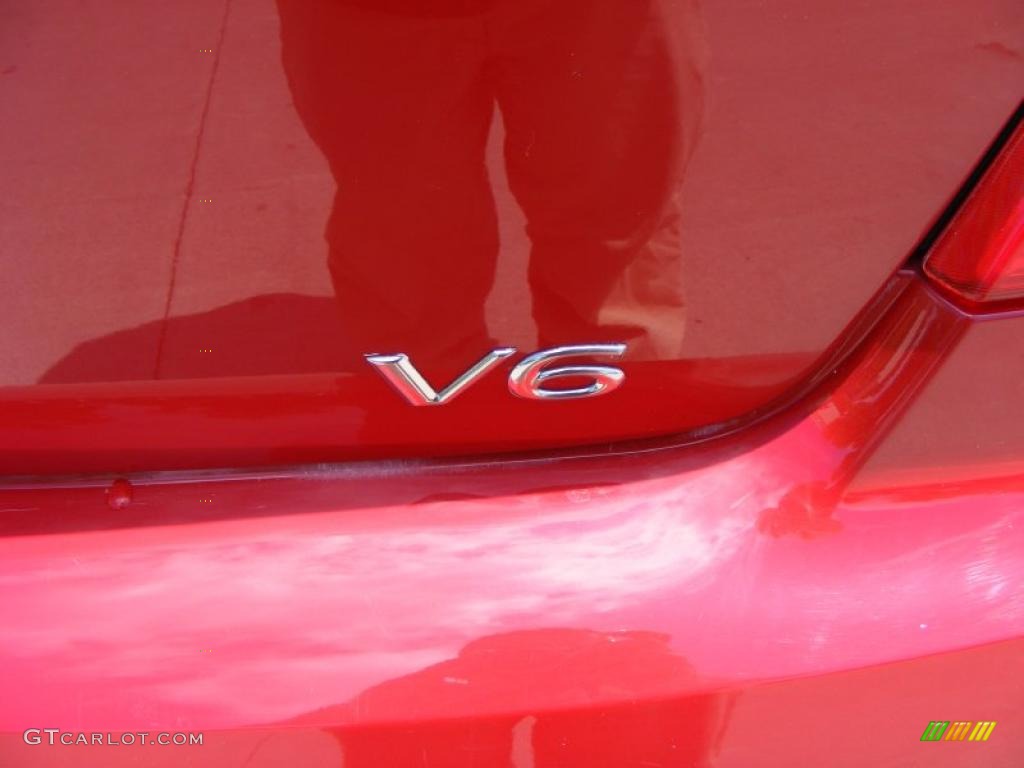 2006 G6 V6 Sedan - Crimson Red / Light Taupe photo #9