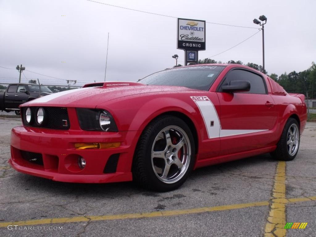 2008 Mustang Roush 427R Coupe - Torch Red / Black/Red photo #1