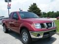 2008 Red Brawn Nissan Frontier SE King Cab  photo #7