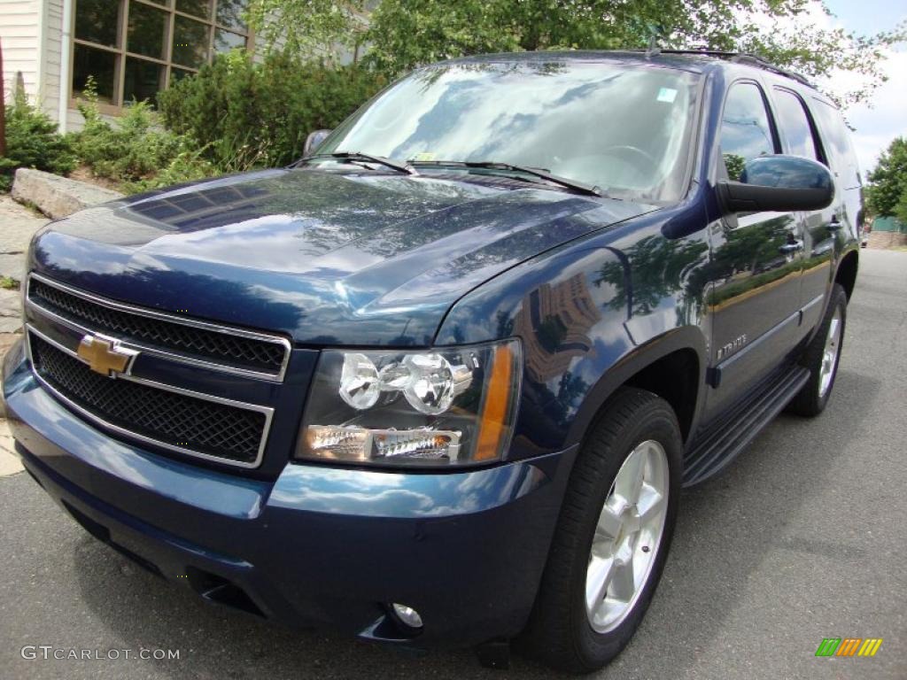 2007 Tahoe LTZ 4x4 - Bermuda Blue Metallic / Ebony photo #1