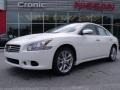 2010 Winter Frost White Nissan Maxima 3.5 SV Premium  photo #1