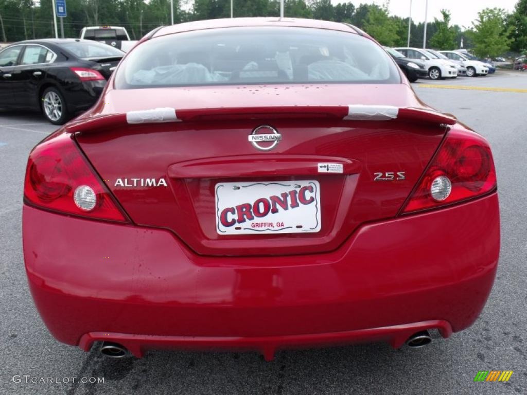 2010 Altima 2.5 S Coupe - Red Alert / Charcoal photo #4