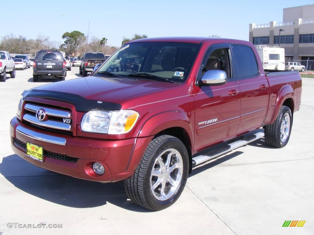 2006 Tundra SR5 Double Cab - Salsa Red Pearl / Taupe photo #1