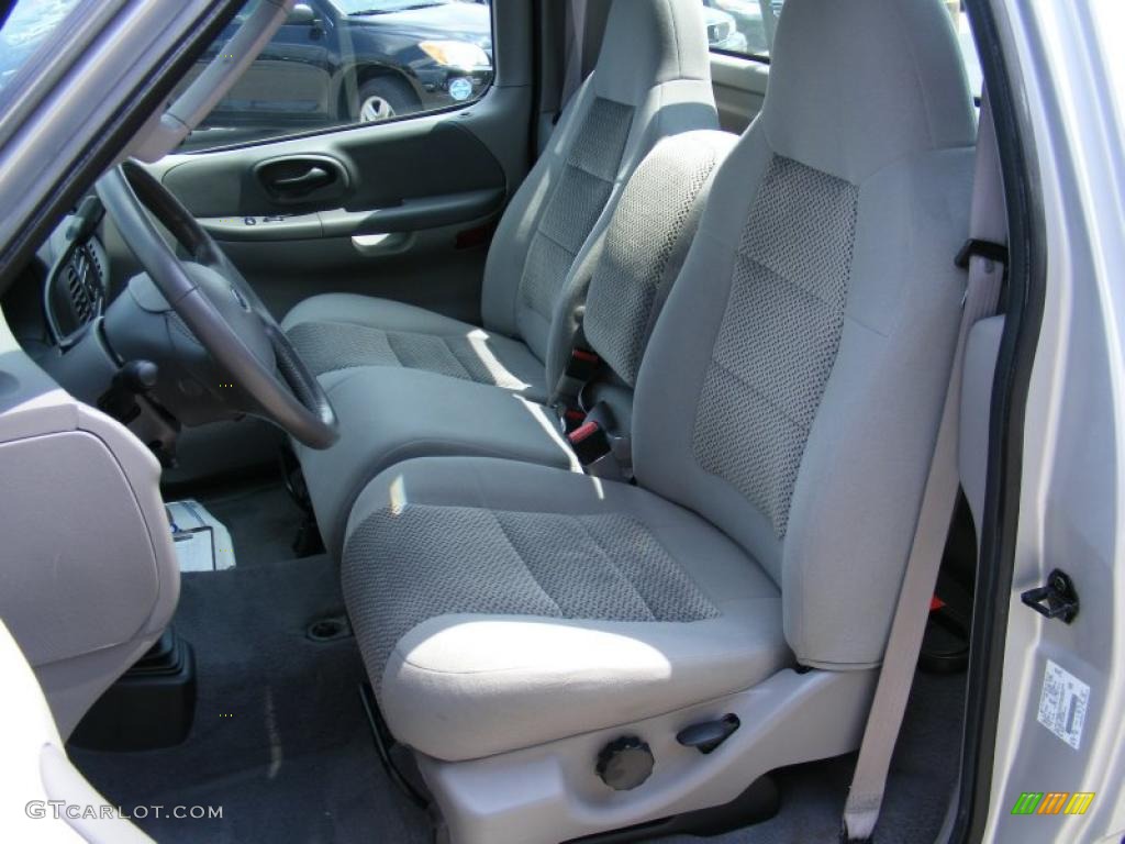 2003 F150 XLT Regular Cab 4x4 - Silver Metallic / Medium Graphite Grey photo #9