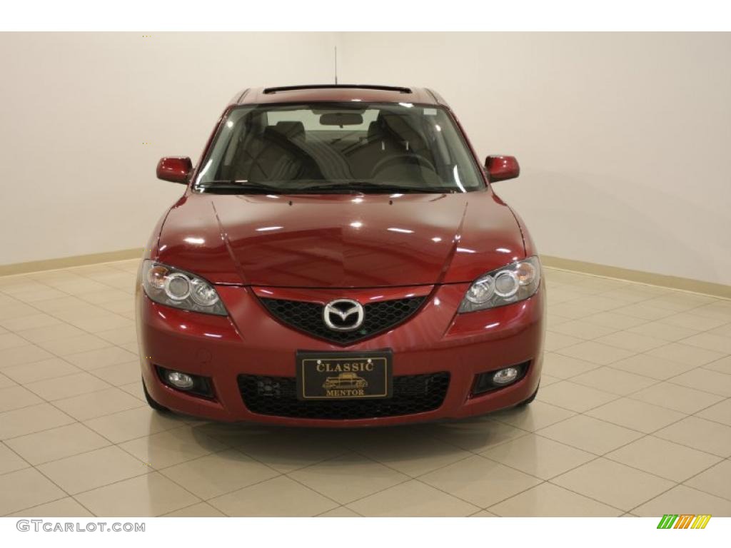 2008 MAZDA3 i Touring Sedan - Copper Red Mica / Black photo #2