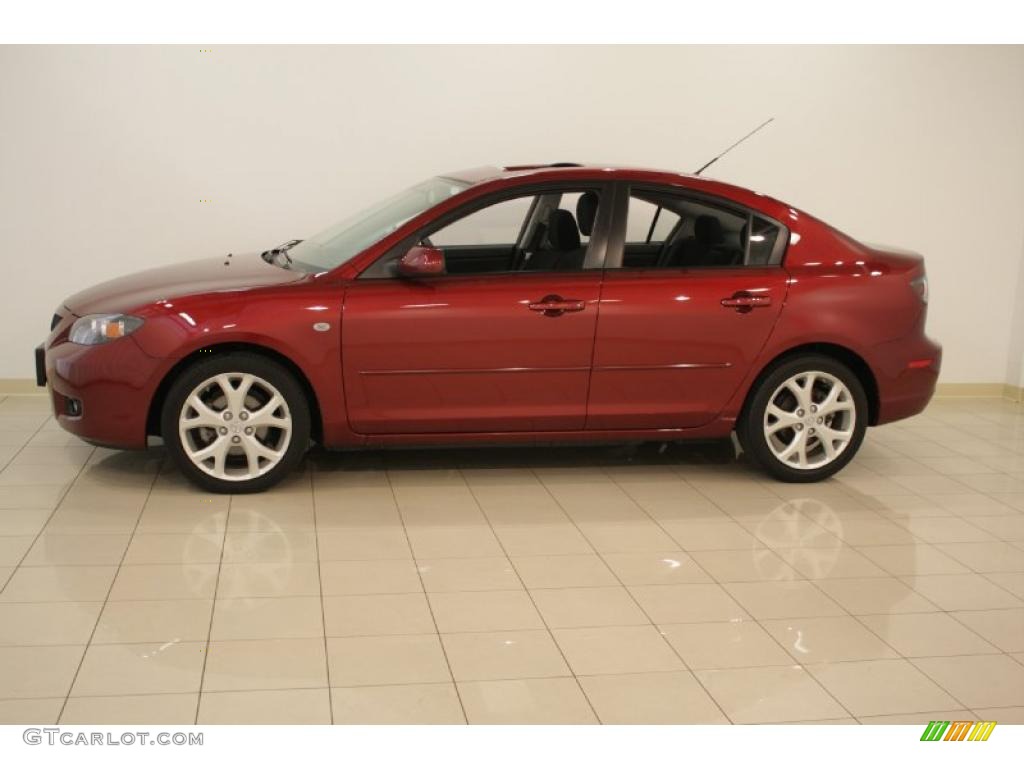 2008 MAZDA3 i Touring Sedan - Copper Red Mica / Black photo #4