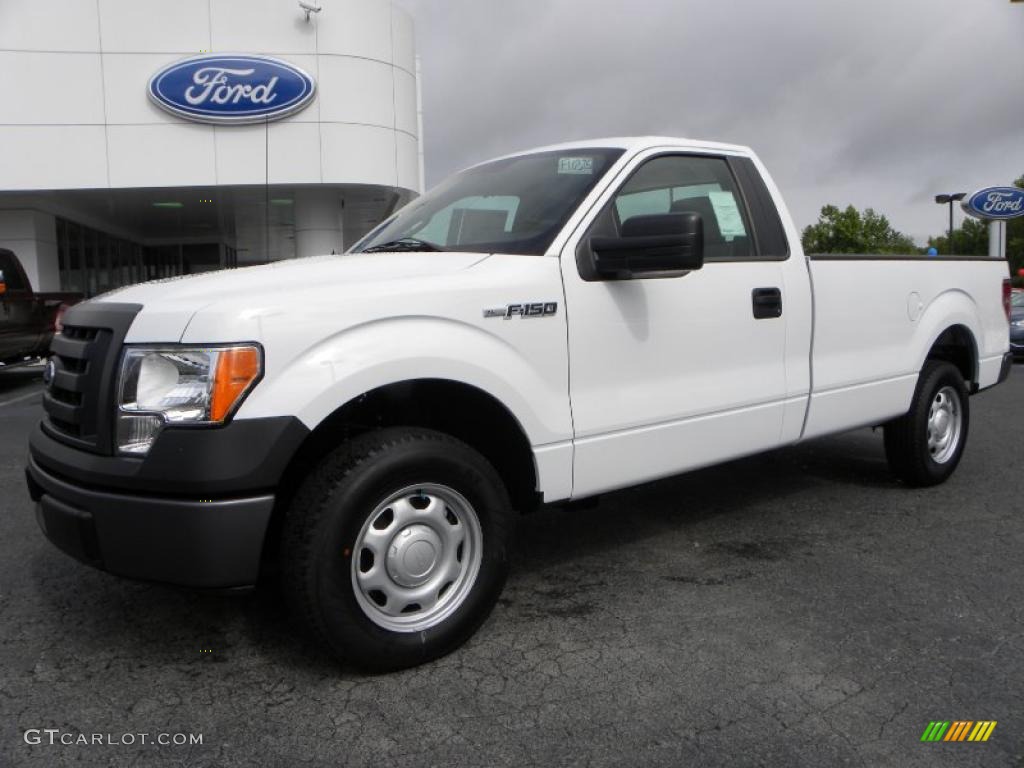2010 F150 XL Regular Cab - Oxford White / Medium Stone photo #6