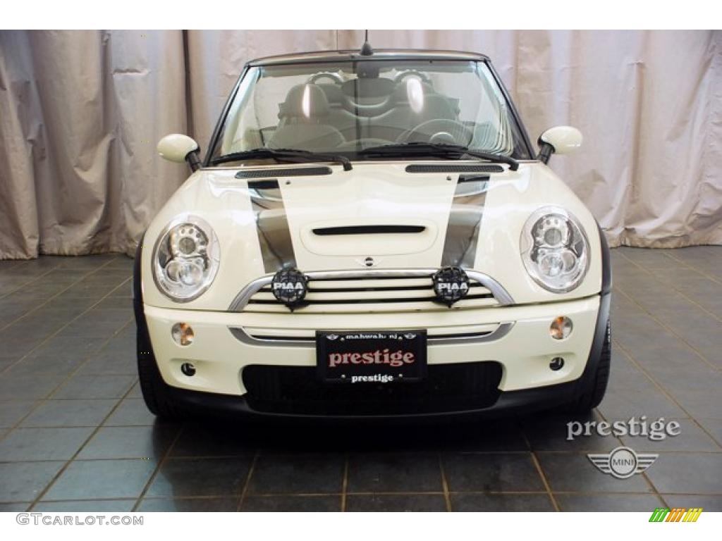 2008 Cooper S Convertible - Pepper White / Panther Black photo #7