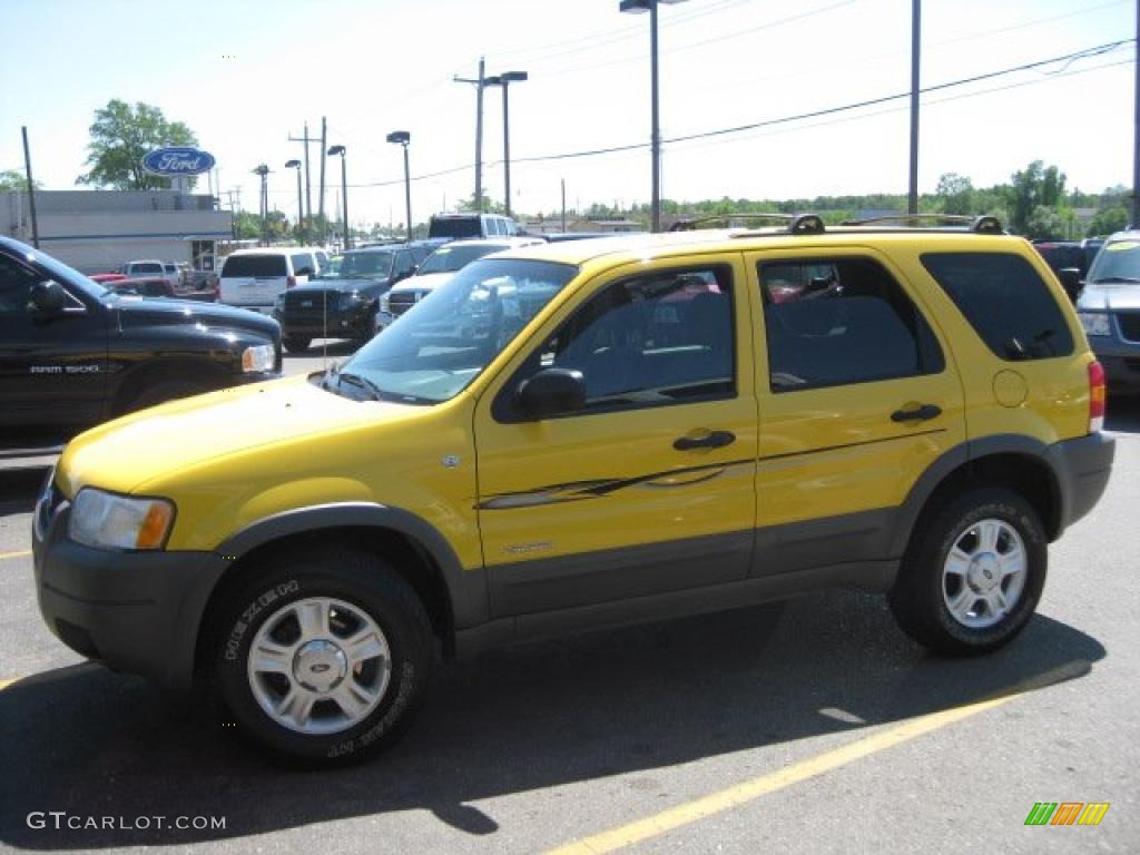 2002 Escape XLT V6 - Chrome Yellow / Medium Graphite photo #1