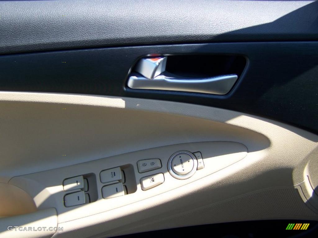 2011 Sonata GLS - Midnight Black / Camel photo #8