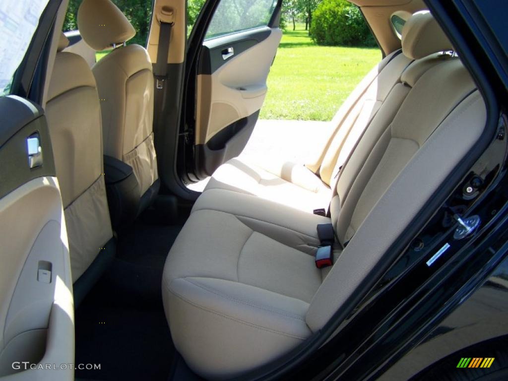 2011 Sonata GLS - Midnight Black / Camel photo #9