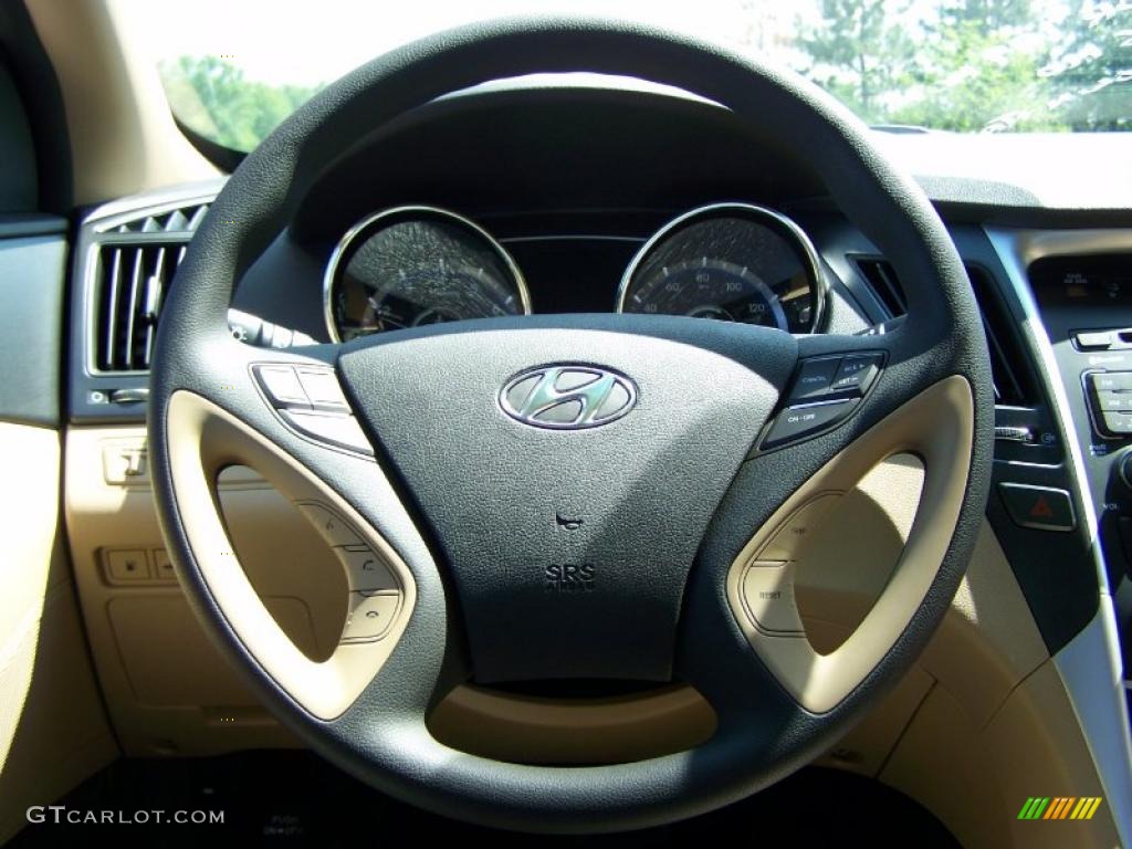 2011 Sonata GLS - Midnight Black / Camel photo #16