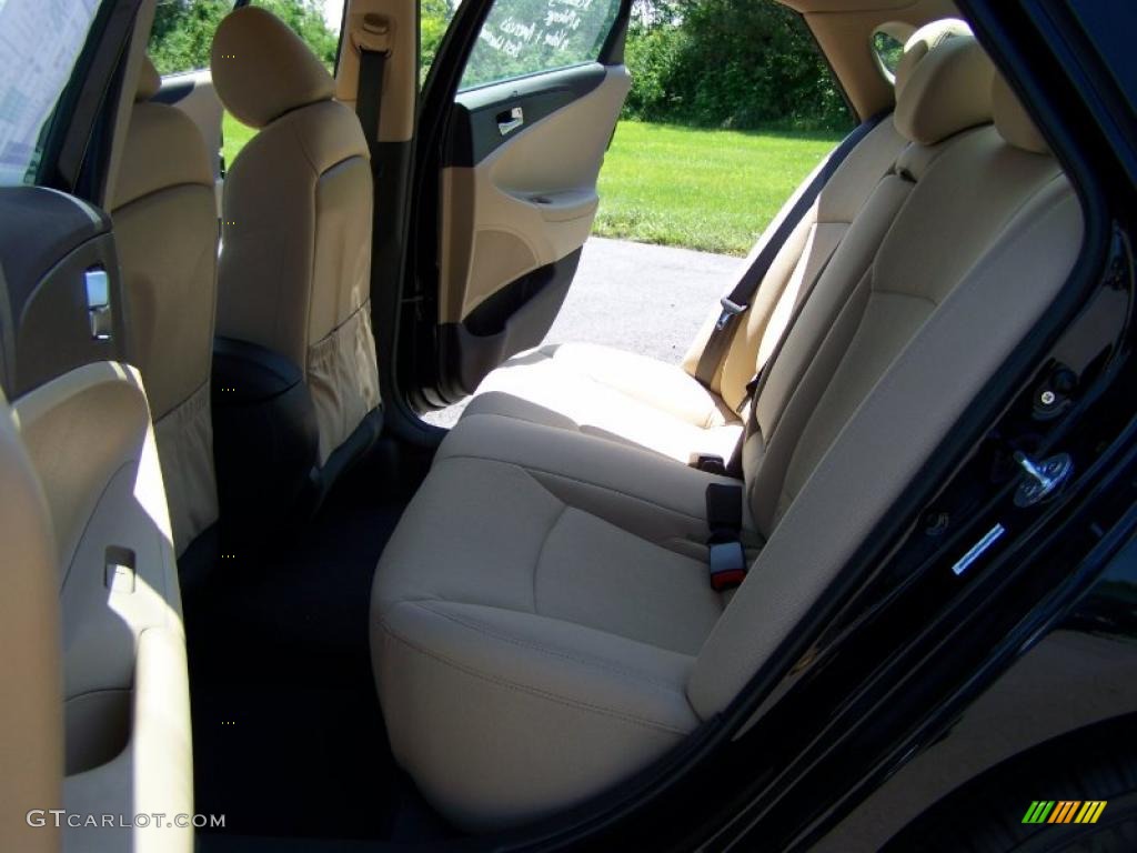 2011 Sonata GLS - Midnight Black / Camel photo #9