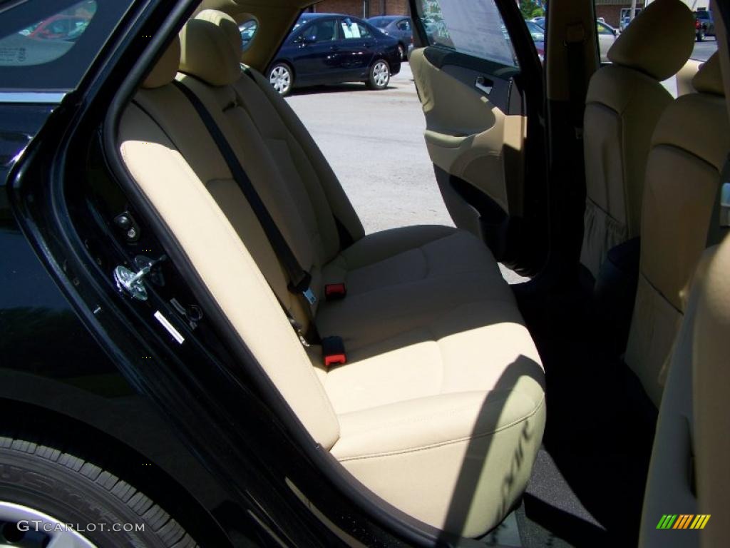2011 Sonata GLS - Midnight Black / Camel photo #11