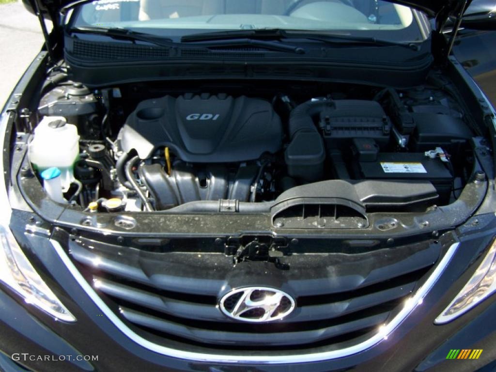 2011 Sonata GLS - Midnight Black / Camel photo #14