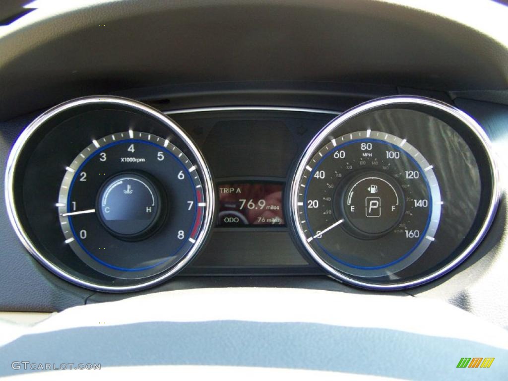 2011 Sonata GLS - Midnight Black / Camel photo #15
