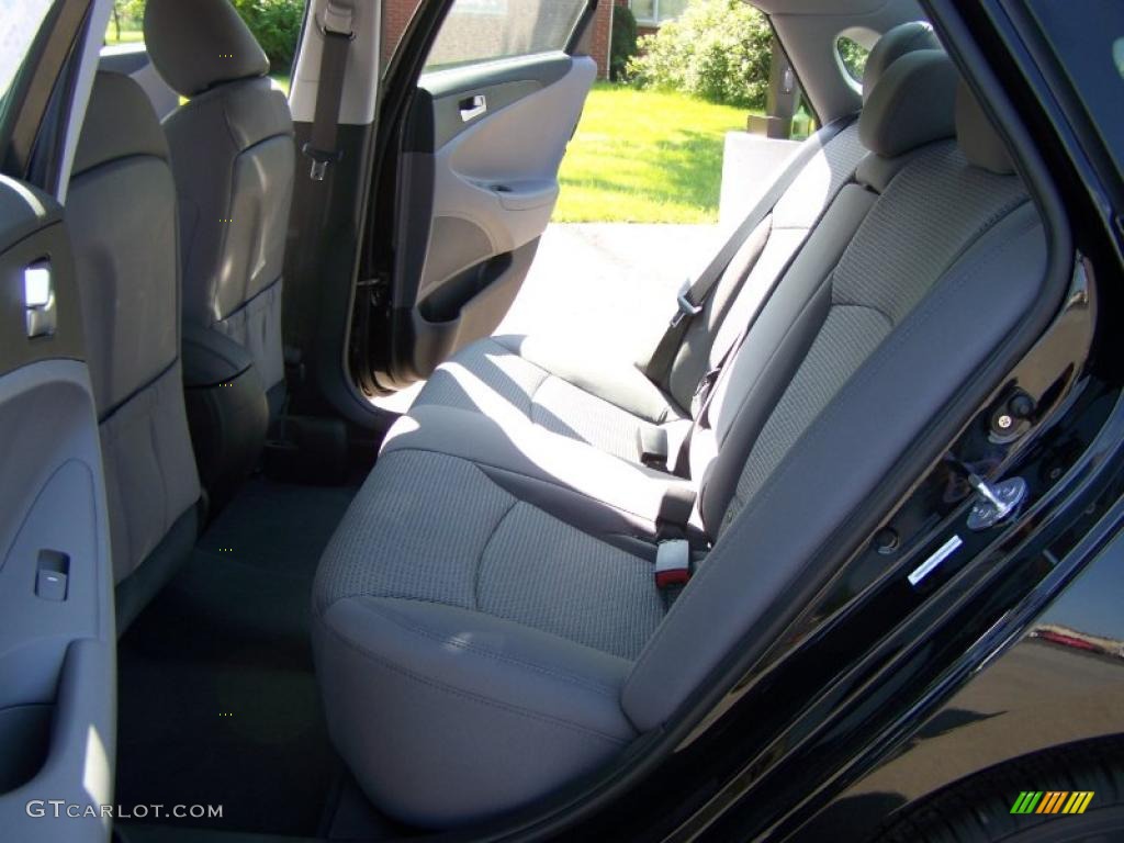 2011 Sonata GLS - Midnight Black / Gray photo #9