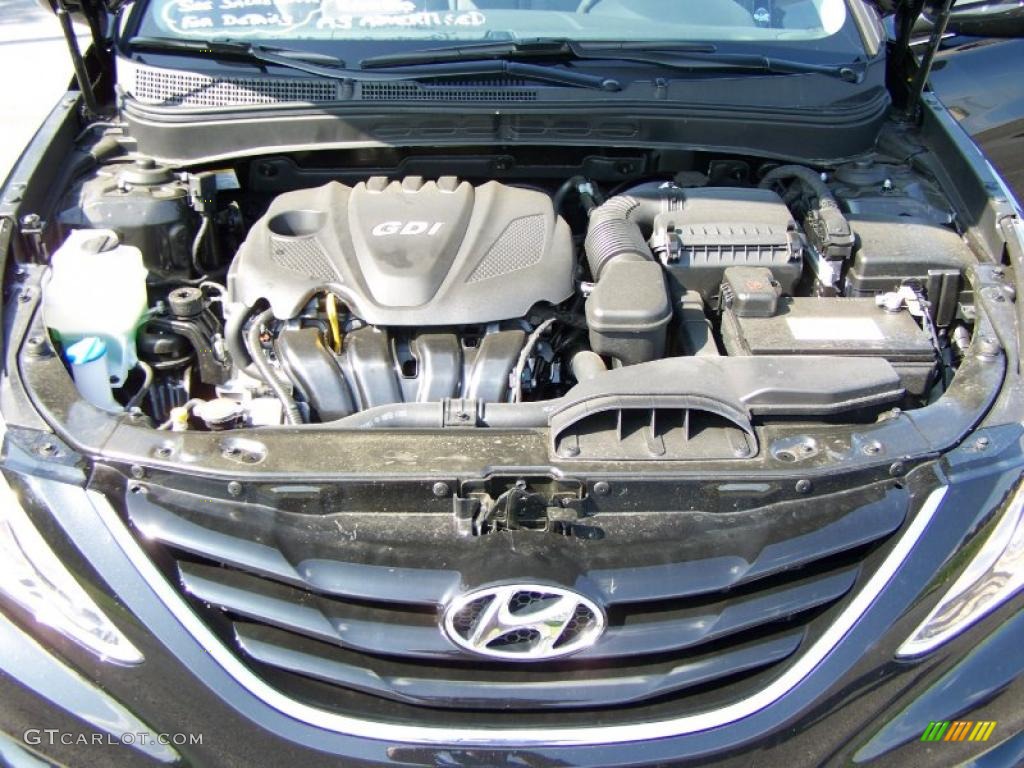 2011 Sonata GLS - Midnight Black / Gray photo #14