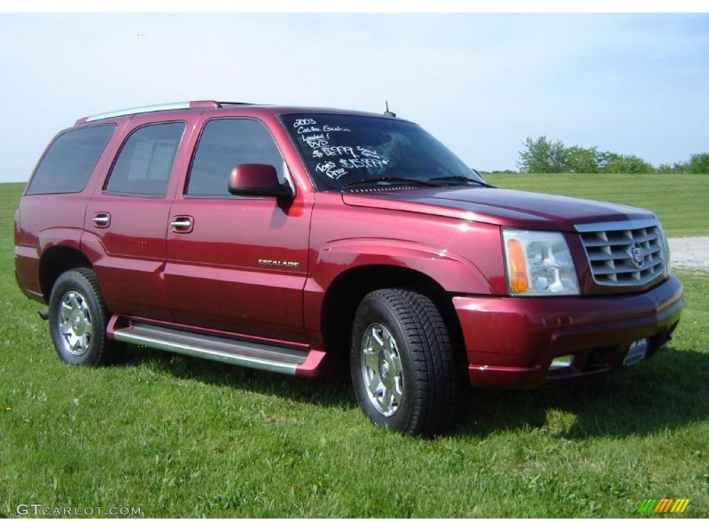 2003 Escalade AWD - Infra Red / Shale photo #1