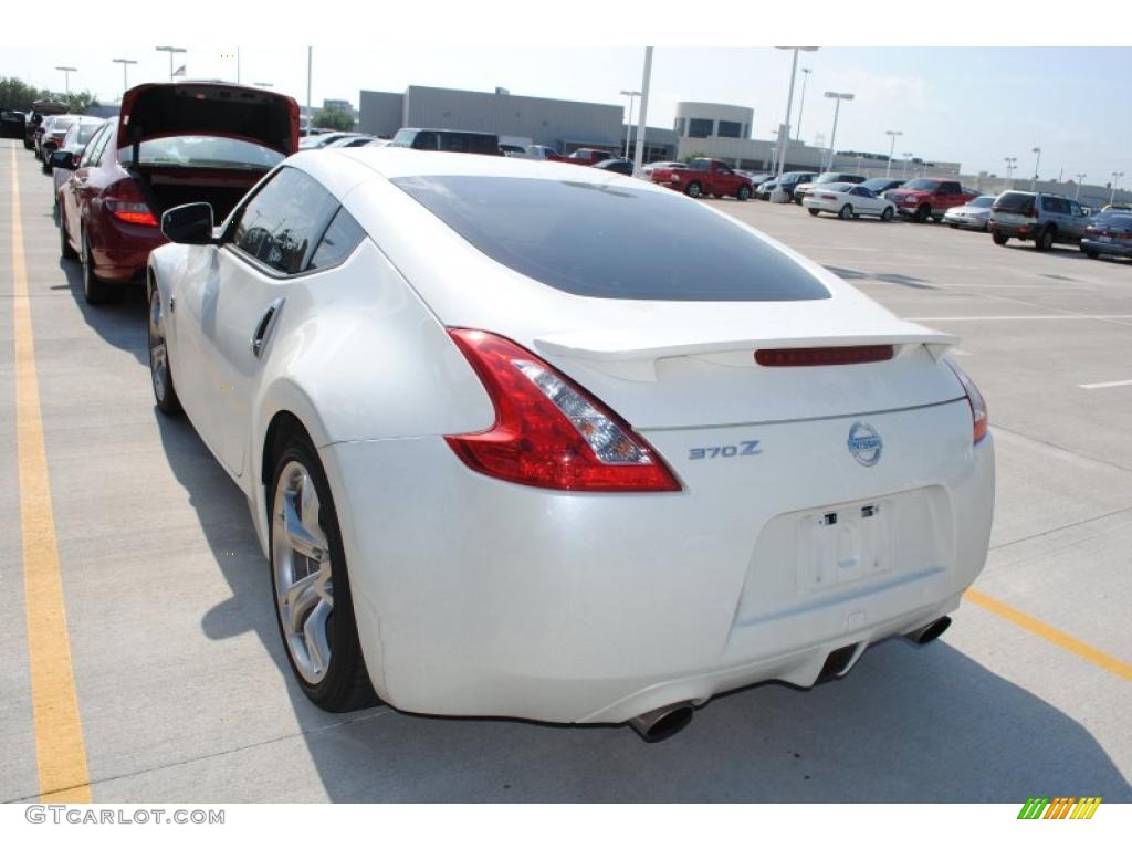 2009 370Z Sport Coupe - Pearl White / Black Leather photo #2