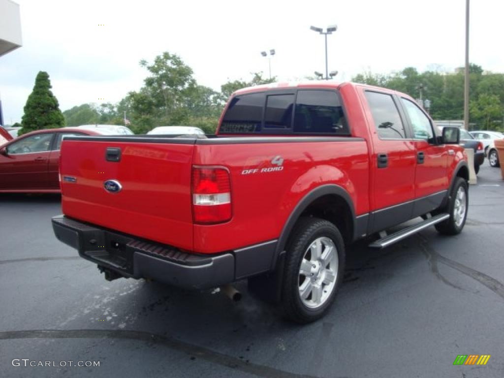 2006 F150 FX4 SuperCrew 4x4 - Bright Red / Black photo #3